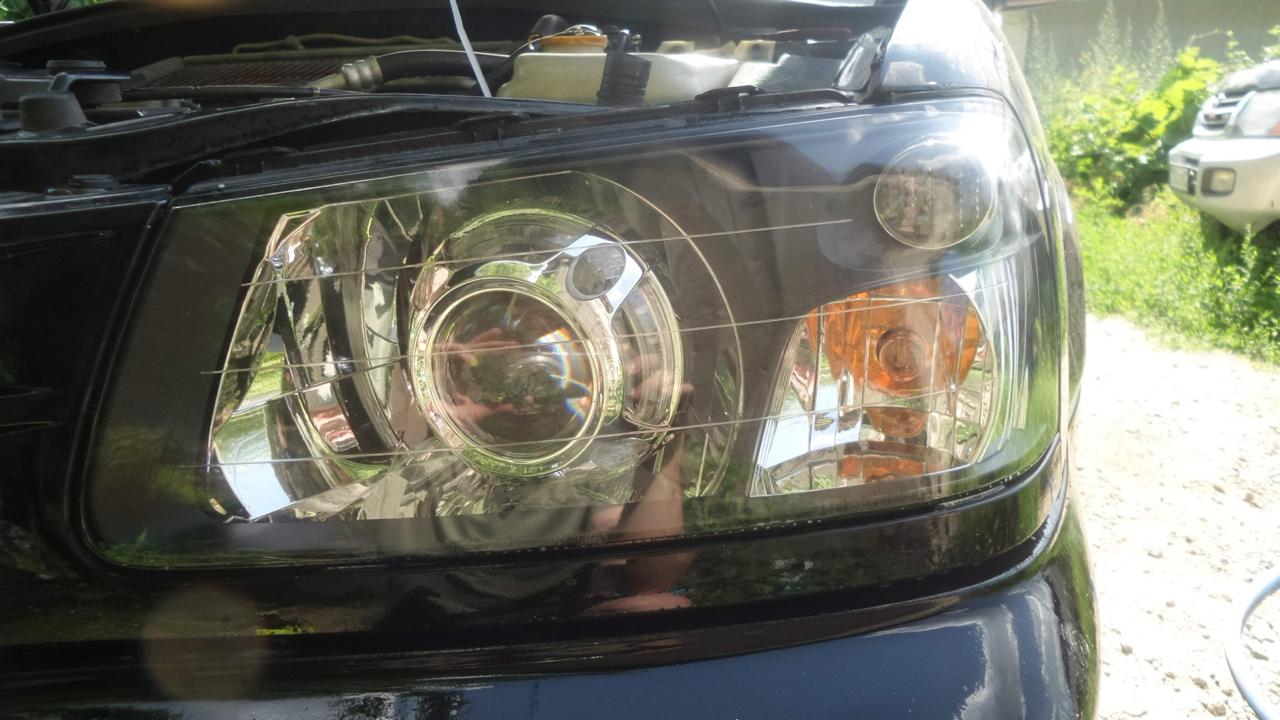 Фара Subaru Forester после полировки